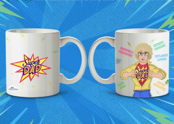 Dad is a superhero mug