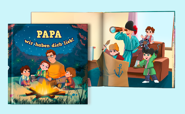 Papa, wir haben dich lieb!